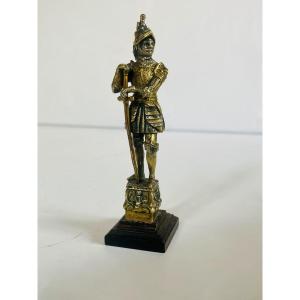 Silver Bronze Statue 